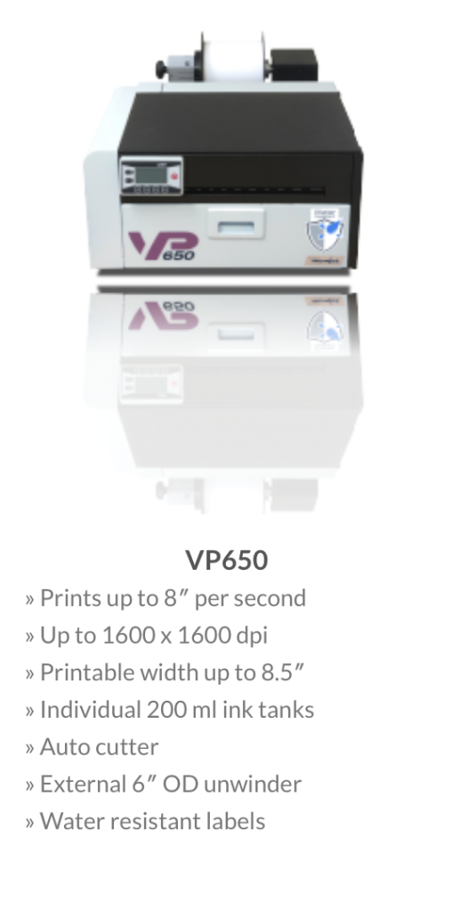 VP700 Commercial Color Label Printer - VIPColor Technologies